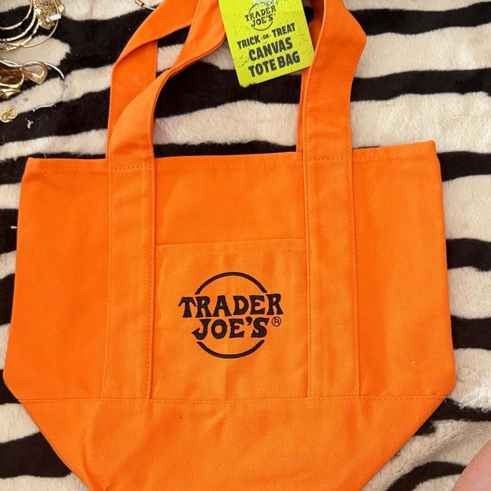 Trader Joe's orange  Canvas Tote Bag